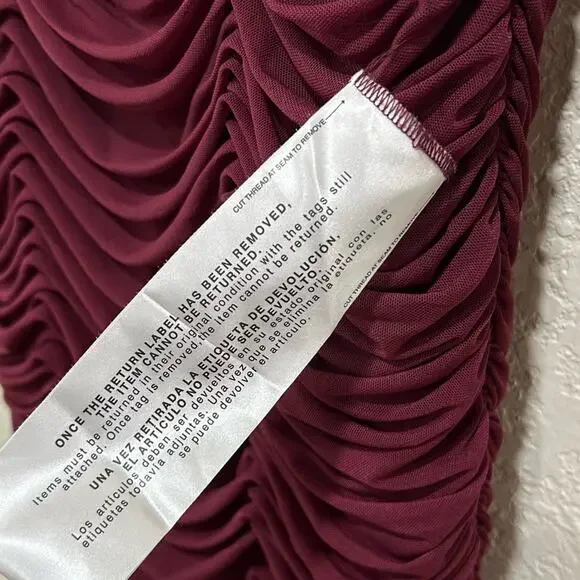 Dress the population Ruched Bodycon Dress women’s size large - Picture 12 of 12